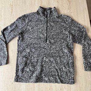 Grey and White Speckled Muttonhead Quarterzip Fleece